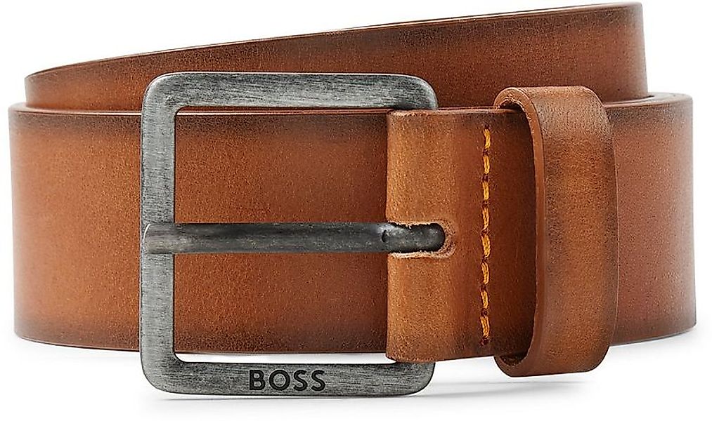 BOSS Ledergürtel Leder Braun - Größe 95 günstig online kaufen