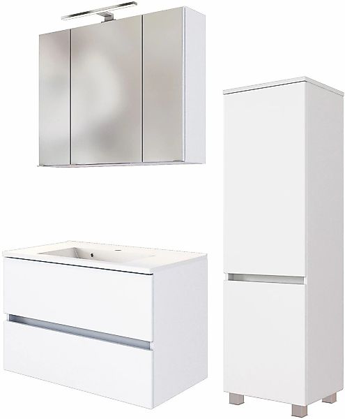 welltime Badmöbel-Set "Welltime Möbel Baabe Waschtisch-Set 3tlg. oder 5tlg. günstig online kaufen