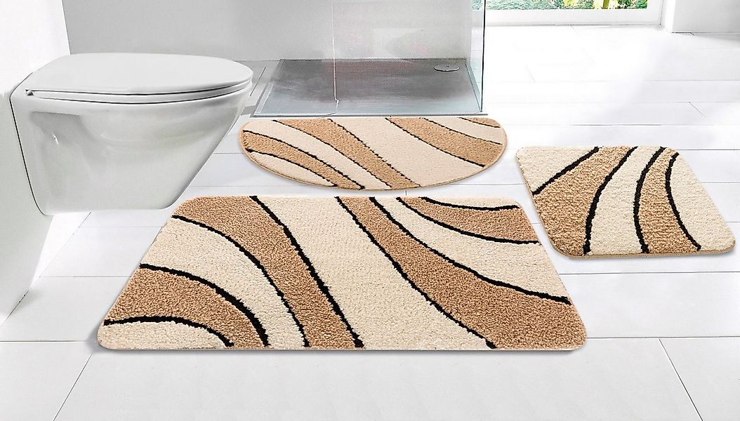 my home Badematte Anna, Badvorleger, Badezimmer Teppich, Höhe 16 mm, rutsch günstig online kaufen