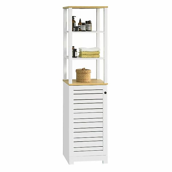 SoBuy Hochschrank BZR43 Badschrank Badregal mit günstig online kaufen