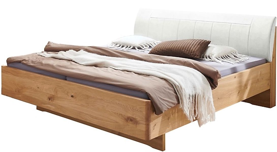 WIEMANN Holzbett »Cardiff, Bettgestell, Bettrahmen, teilmassiv, mit Polster günstig online kaufen