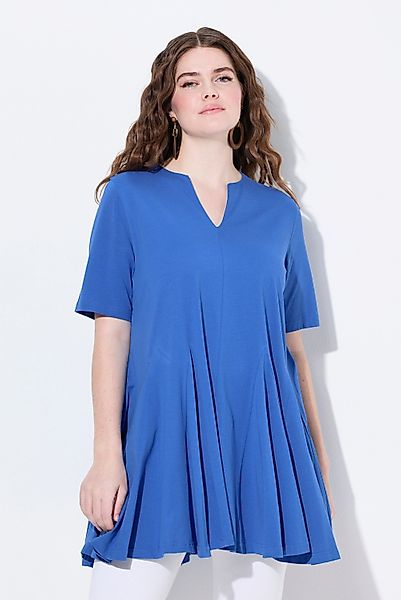 Ulla Popken T-Shirt T-Shirt A-Linie Tunika-Ausschnitt günstig online kaufen