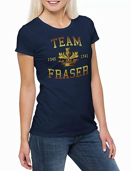 Urban Backwoods Print-Shirt Team Fraser Damen T-Shirt Battle Of Bannockburn günstig online kaufen