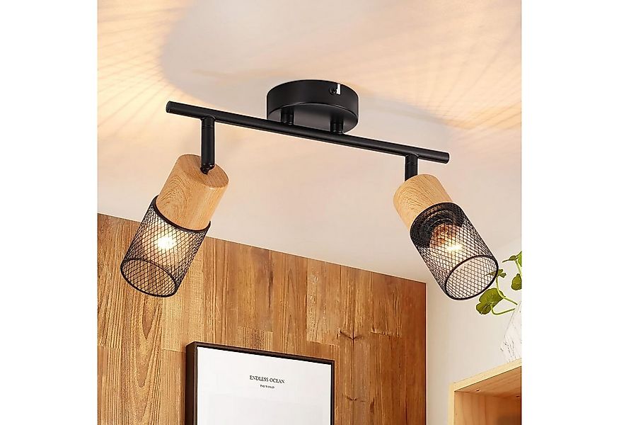 ZMH Deckenstrahler 2/3/4 Flammig 350° Schwenkbar Schwarz Vintage Flurlampe günstig online kaufen