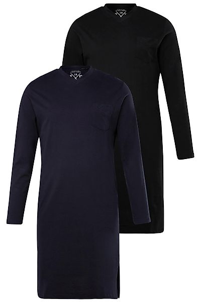 JP1880 Schlafanzug Nachthemd Homewear 2er-Pack uni günstig online kaufen