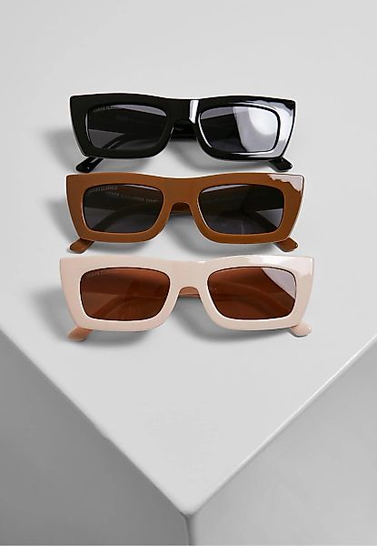 URBAN CLASSICS Sonnenbrille "Urban Classics Unisex Sunglasses Sanremo 3-Pac günstig online kaufen