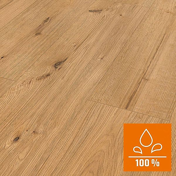 Classen XL Laminat 8 mm Wasserfest Eiche Sägerau Natur günstig online kaufen