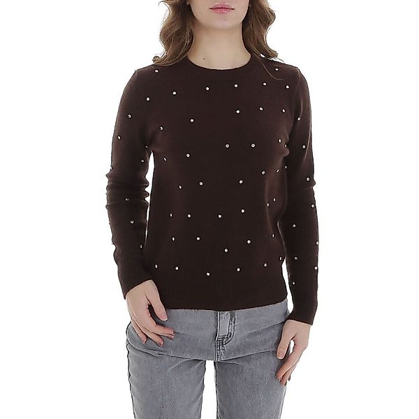 Ital-Design Strickpullover Damen Freizeit (88578857) Strass günstig online kaufen