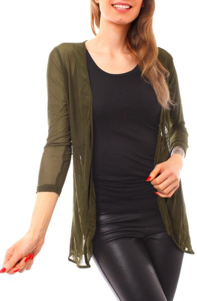 Muse Cardigan Mesh Cardigan Jäckchen transparent günstig online kaufen