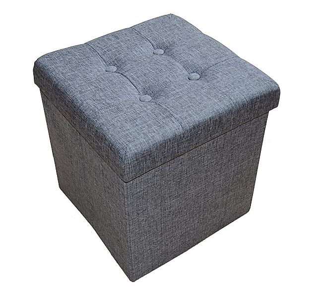 style home Sitzhocker mit Stauraum faltbare Sitzwürfel (Sitztruhe aus Leine günstig online kaufen