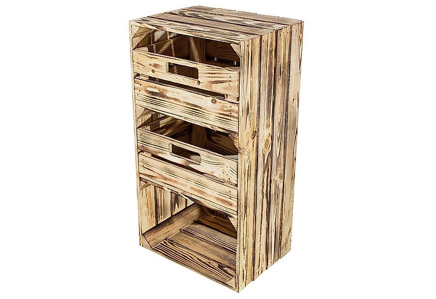 Kistenkolli Altes Land Allzweckkiste Regalkiste "Willi" in geflammt mit zwe günstig online kaufen