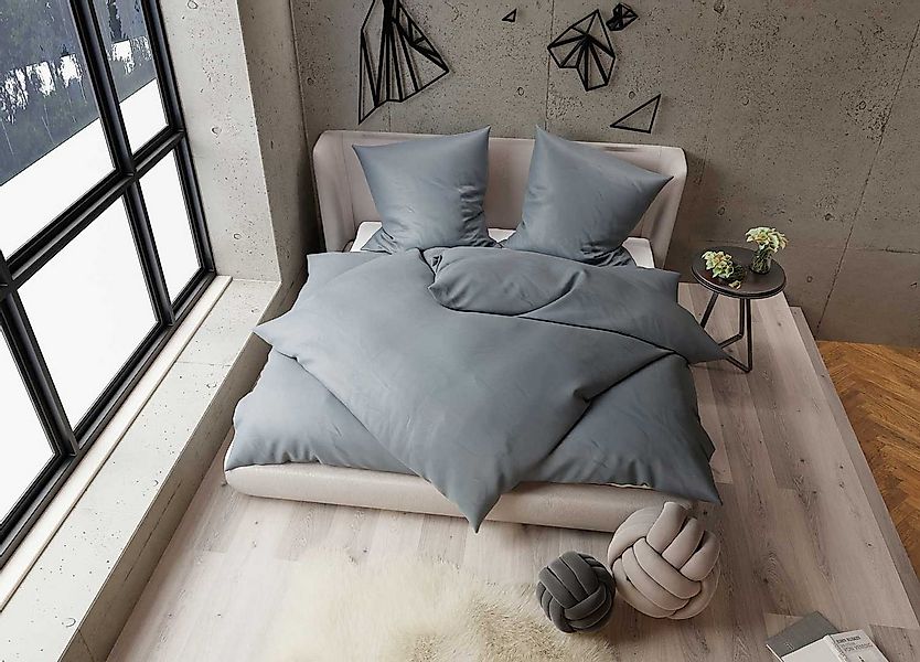 BETTWAESCHE-MIT-STIL Bettwäsche TENCEL™ Lyocell Bettwäsche uni einfarbig, L günstig online kaufen