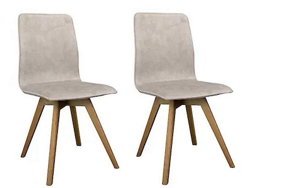 andas Esszimmerstuhl »Rania«, (Set), 2 St., Samtvelours, Massivholzgestell, günstig online kaufen
