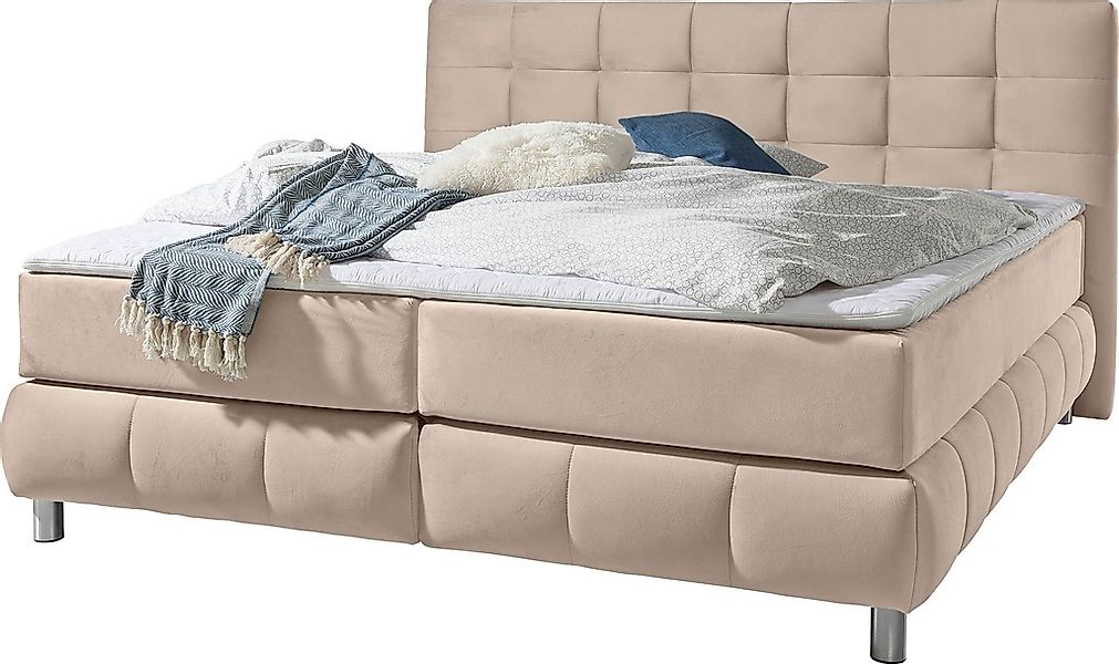 andas Boxspringbett "Salo", incl. Topper, 6 Breiten, 2 Härtegrade, TFK auch günstig online kaufen