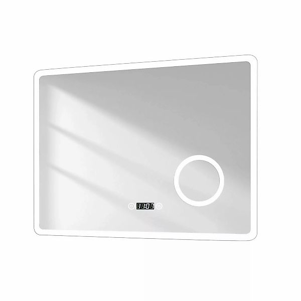 Emke Badspiegel mit 3-fache Vergrößerung 80 x 60 cm LED Spiegel mit 3 Licht günstig online kaufen