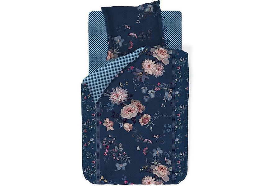 PiP Studio Bettwäsche Tokyo Bouquet Dunkelblau, Perkal, 2 teilig, Lilien, D günstig online kaufen