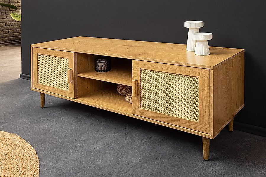 riess-ambiente Lowboard VIENNA 120cm natur-Wiener Geflecht, Rattan, Holz-Op günstig online kaufen