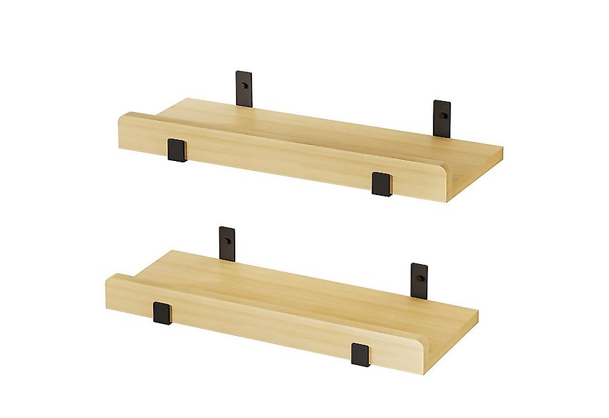 Yorbay Wandregal Set 2-tlg Wandregal-Set 40cm, Rechteckiges Design Regalbre günstig online kaufen