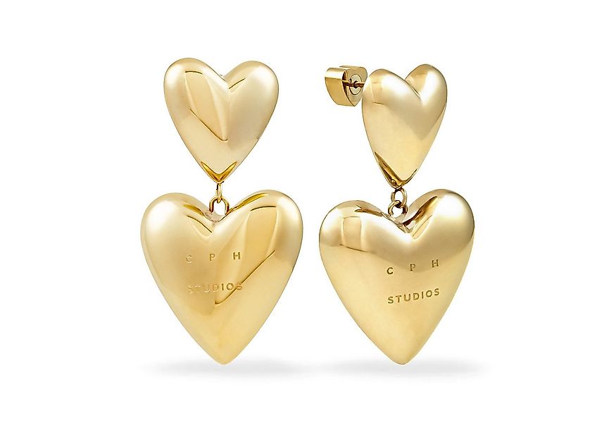 Copenhagen Studios Paar Ohrhänger Schmuck Geschenk Edelstahl Ohrring Puffy günstig online kaufen