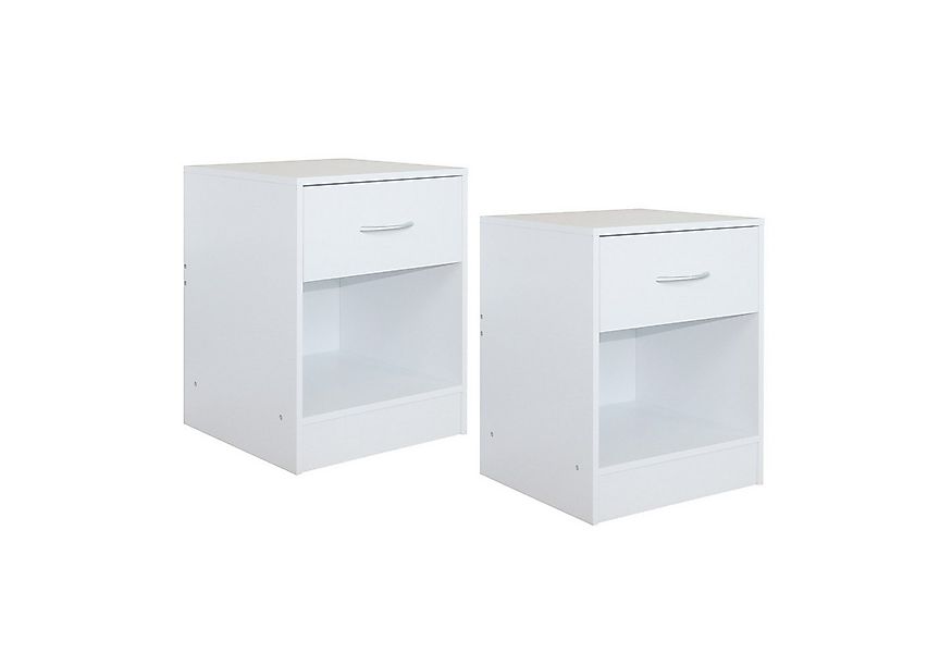 HTI-Living Nachtschrank Nachtschrank 2er Set Thekla Weiß (Set, 2-St., 2 Nac günstig online kaufen
