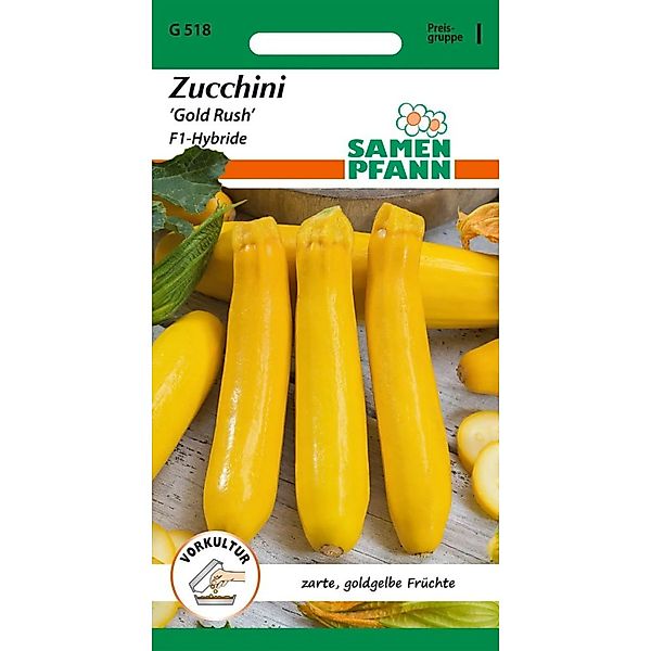 SAMEN PFANN Zucchini Gold Rush F1 günstig online kaufen