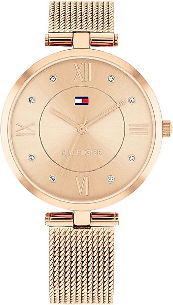 Tommy Hilfiger Quarzuhr ELLA 1782712, Armbanduhr, Damenuhr, Glaskristalle, günstig online kaufen