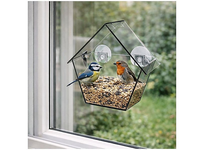 HTI-Living Futterspender Vogelfutterhaus Nessa transparent 1-teilig, Futter günstig online kaufen