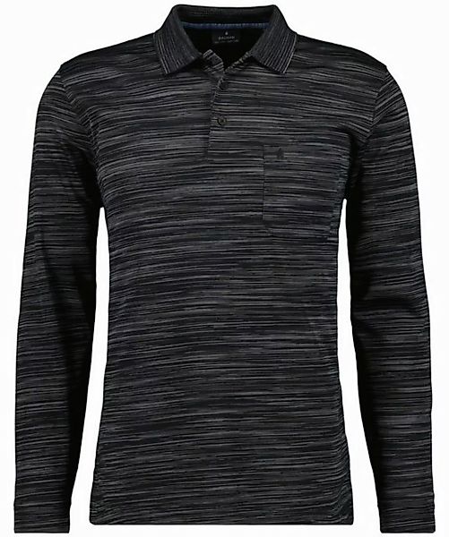 RAGMAN Langarm-Poloshirt Polo button LS space dye günstig online kaufen