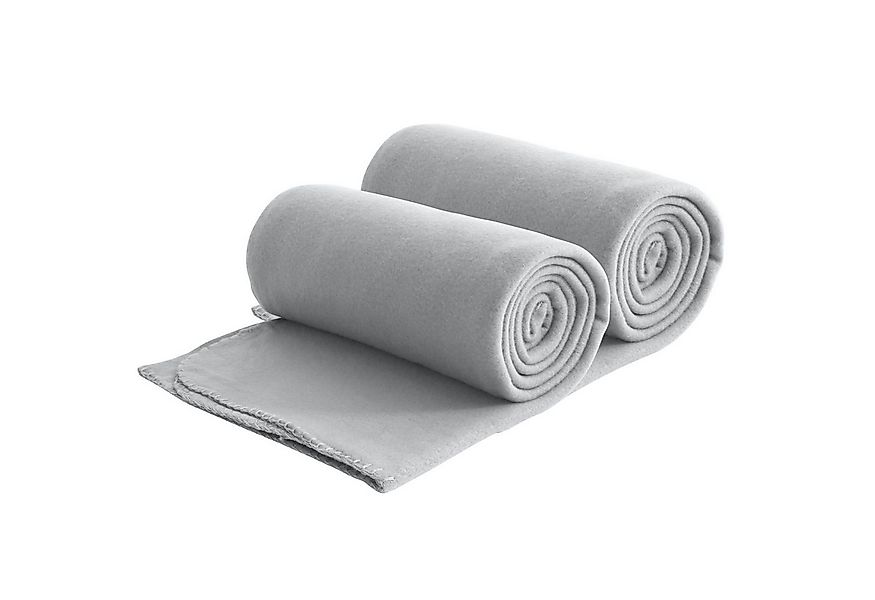 Wohndecke 2er Set eco-line Fleecedecke ca. 130x160, wometo, OEKO-TEX®, 100% günstig online kaufen