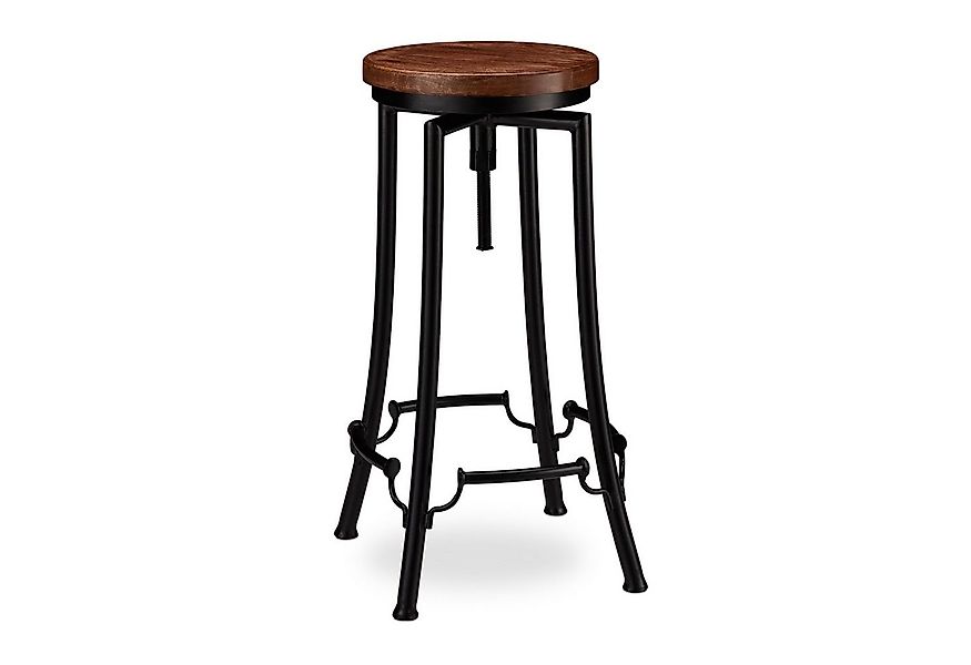relaxdays Barhocker industrial hoch, A günstig online kaufen