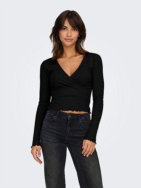 ONLY Langarmshirt ONLCARLOTTA L/S WRAP TOP günstig online kaufen