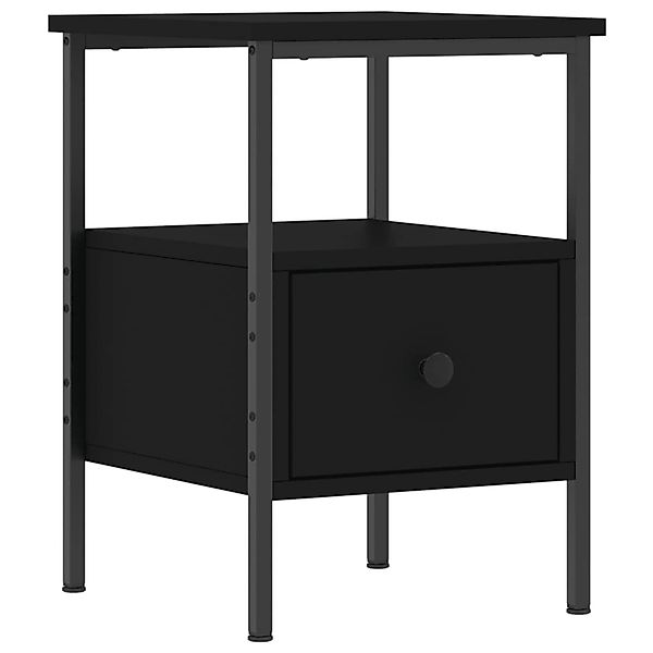 vidaXL Nachttisch Nachttisch Schwarz 34x36x50 cm günstig online kaufen