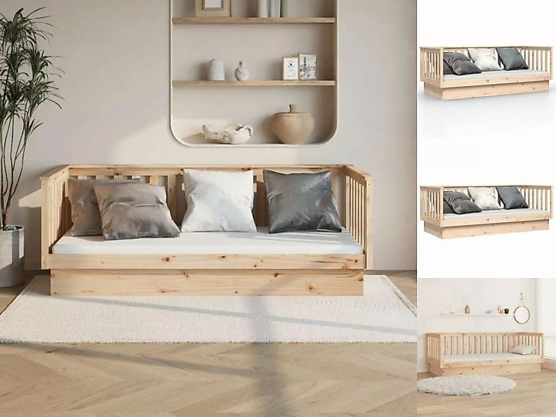 vidaXL Bettgestell Gästebett Tagesbett 100x200 cm Massivholz Kiefer Bett Be günstig online kaufen