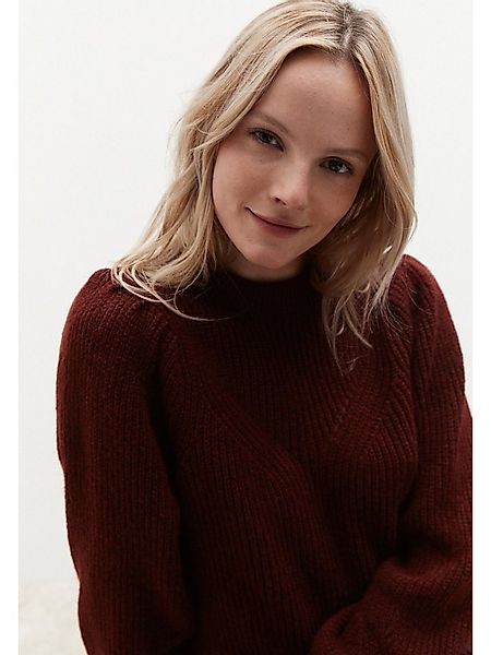 MORE&MORE Rundhalspullover kuscheliger Rippstrickpullover günstig online kaufen