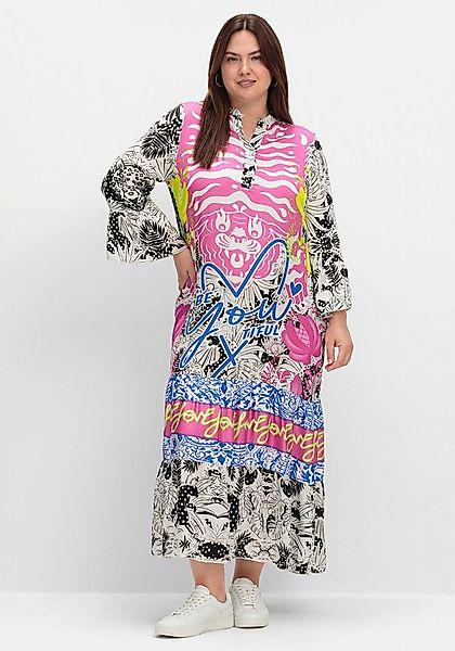 Sheego Etuikleid Maxikleid 3/4-Arm günstig online kaufen