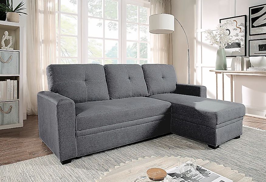 ATLANTIC home collection Schlafsofa "Gerrit L-Form", Schlafsofa, mit Bettka günstig online kaufen
