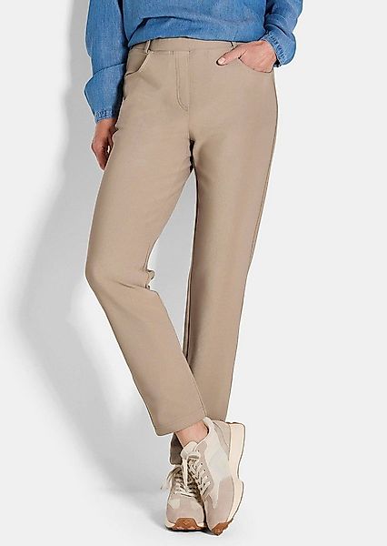 GOLDNER Stoffhose Kurzgröße: 7/8-Hose mit Rundum-Dehnbund, feine Köperstruk günstig online kaufen