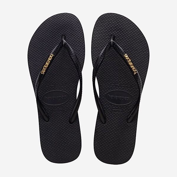 Havaianas Havaianas Slim Zehentrenner Logo Metallic günstig online kaufen