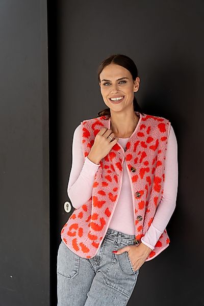 von Herzen Fellimitatweste LEO TEDDYWESTE "PINK günstig online kaufen