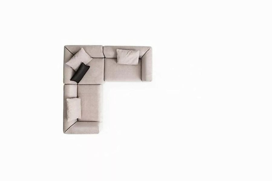 JVmoebel Ecksofa Beige Ecksofa L-Form Wohnlandschaft Eckcouch Moderne, 3 Te günstig online kaufen