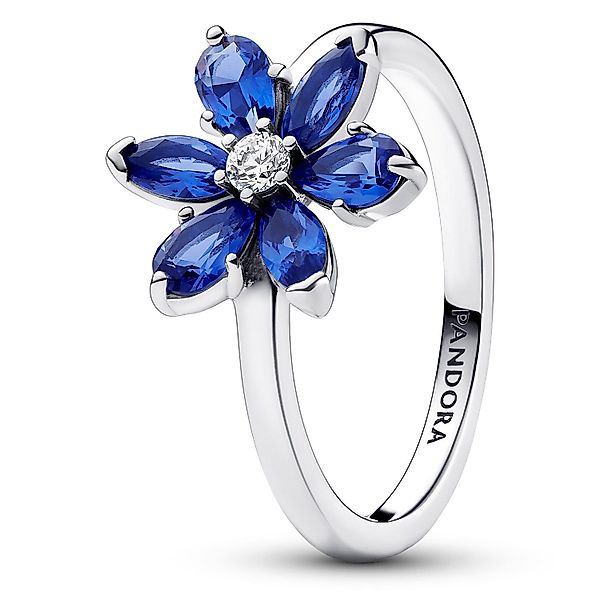 Pandora Silberring Funkelndes Herbarium Blau günstig online kaufen