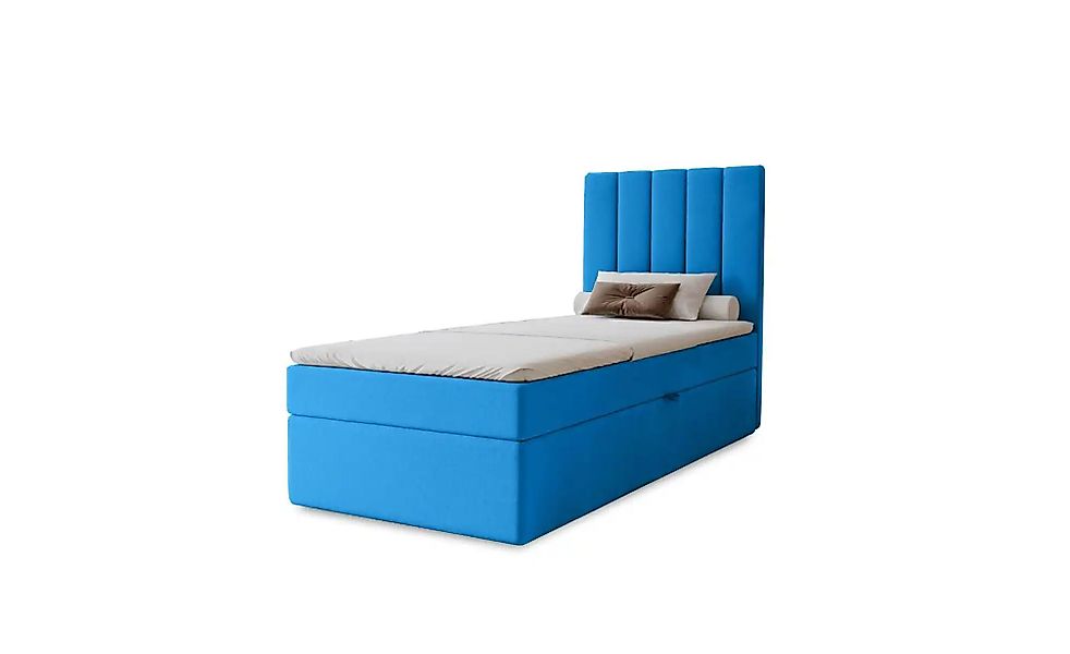 Boxbett mit Stauraum  Nelia ¦ blau ¦ Maße (cm): B: 92 H: 124 Betten > Polst günstig online kaufen