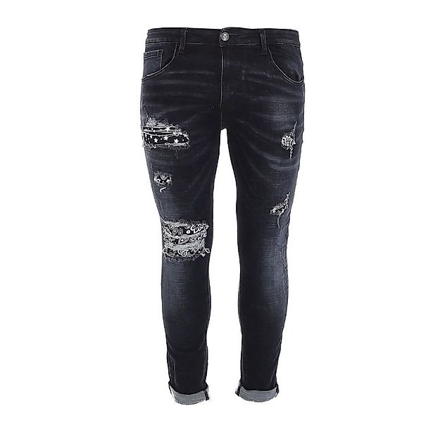 Ital-Design Stretch-Jeans Herren Freizeit (80222721) Destroyed-Look Stretch günstig online kaufen