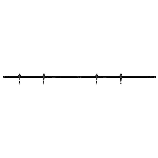 vidaXL Schiebetürbeschlag Set für Schranktüren 244 cm Karbonstahl 4009689 günstig online kaufen