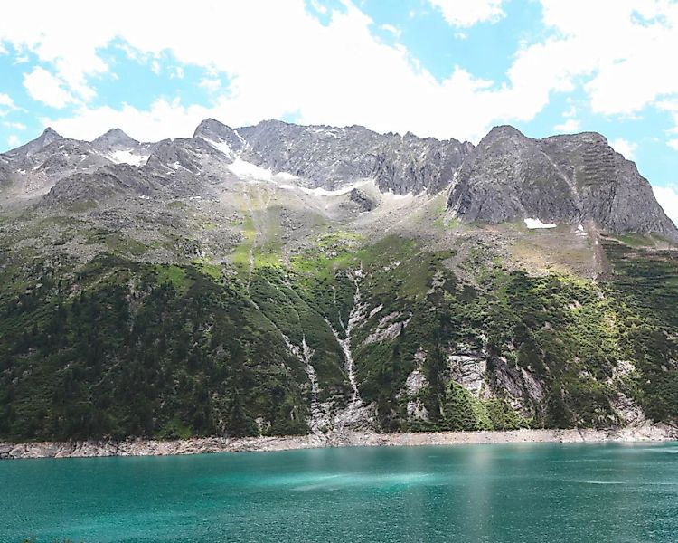 Fototapete "Alpensee" 4,00x2,50 m / Strukturvlies Klassik günstig online kaufen