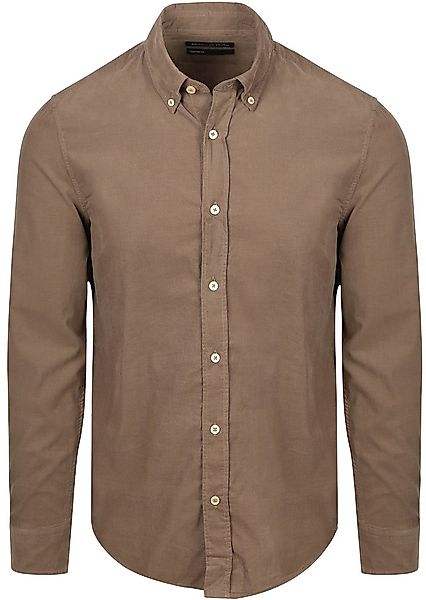 Marc O'Polo Hemd Fine Corduroy Taupe - Größe XL günstig online kaufen