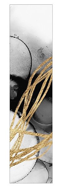 Bilderdepot24 Schiebegardine Flächenvorhang blickdicht Schwarze Tusche günstig online kaufen