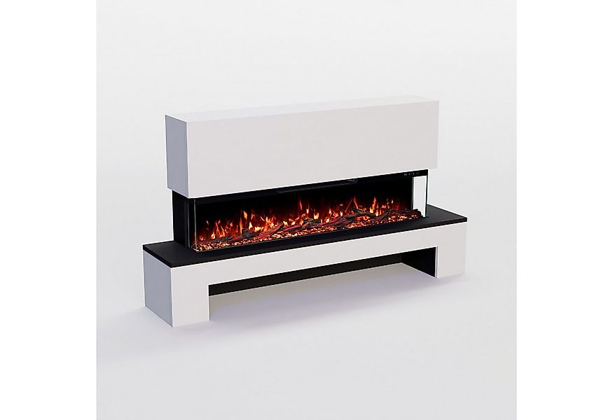 GLOW FIRE Elektrokamin Cobalt mit Holzfach, Standkamin mit 3D Feuer und Hei günstig online kaufen