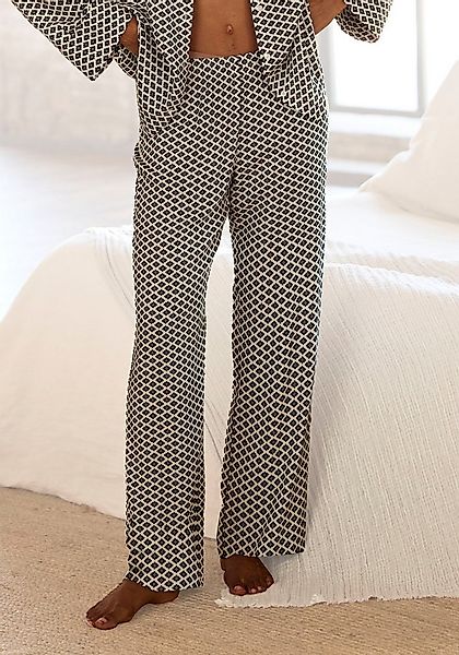 LASCANA Pyjamahose (1-teilig) mit edlem Allover-Muster günstig online kaufen