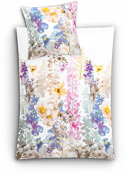 Kleine Wolke Bettwäsche "Alcea" 2 Stk. tlg. mit floralem Print günstig online kaufen